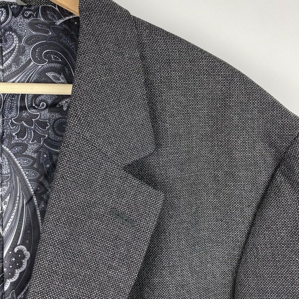 OAK HILL 2XLT Sport Coat Birdseye Grey Blazer